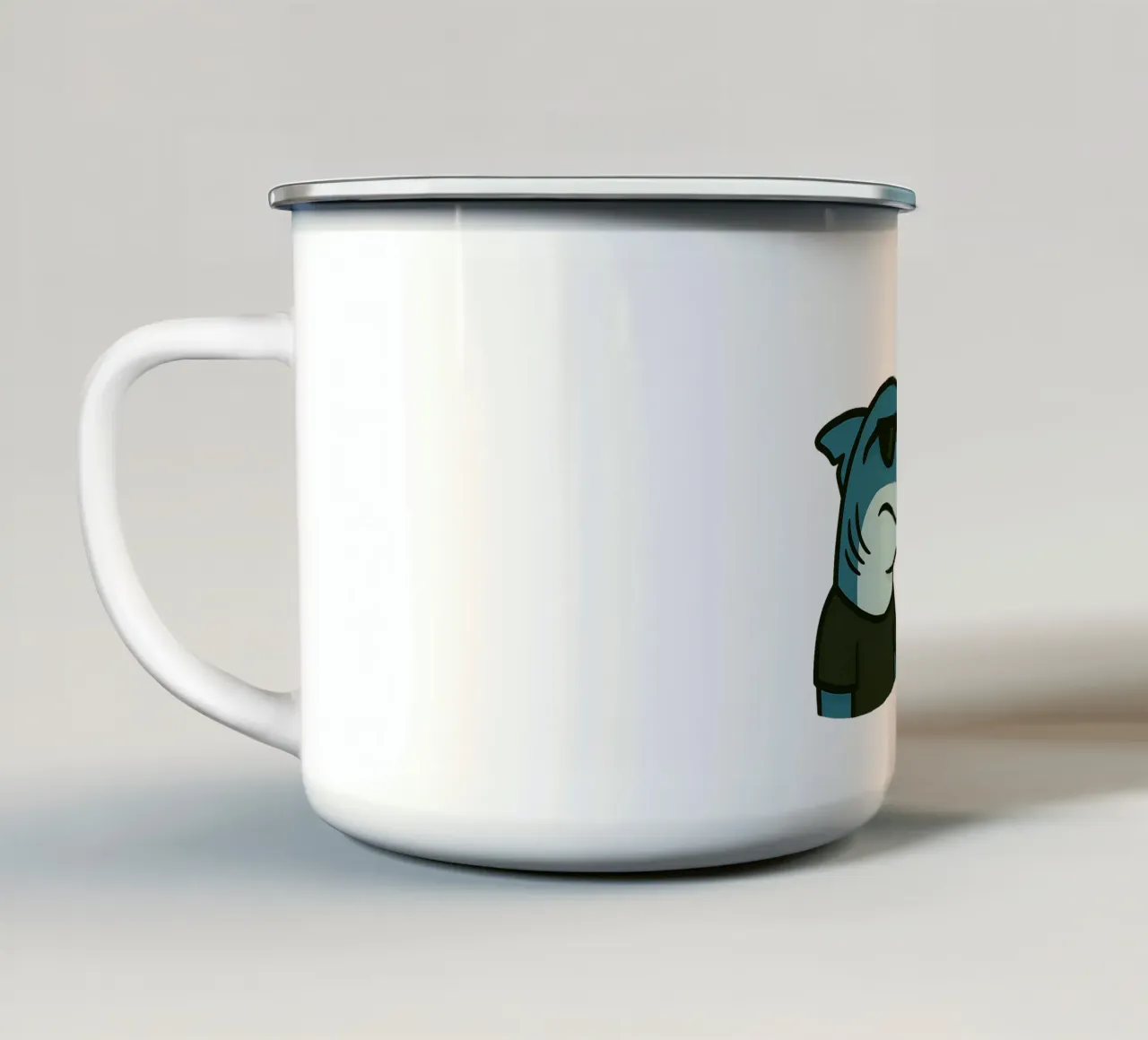 Einhorn & Hai tazza in smalto da Vintage Van Gogh