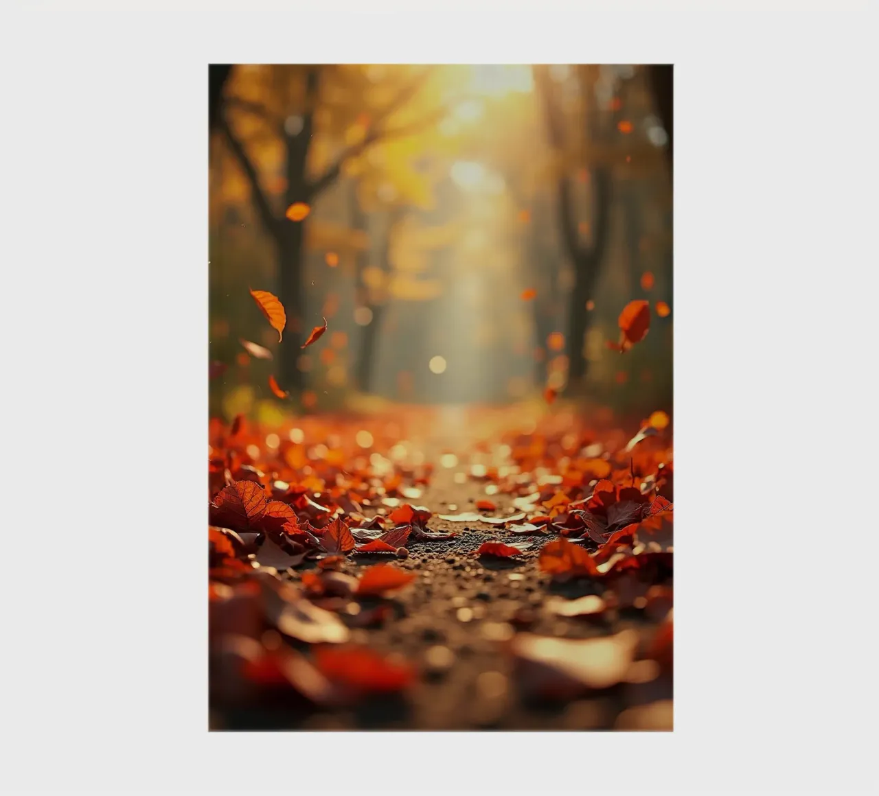 Forest_path_autumn_11 notebook by Fantasie & Mystikwelten by LK