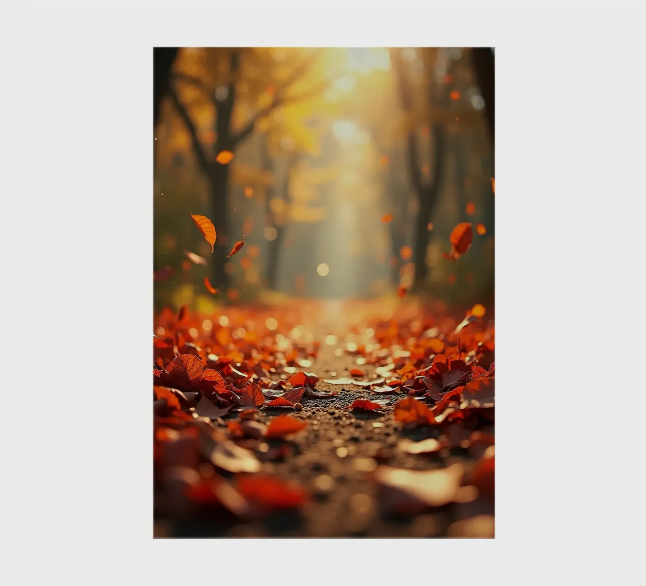 Forest_path_autumn_11 notebook by Fantasie & Mystikwelten by LK
