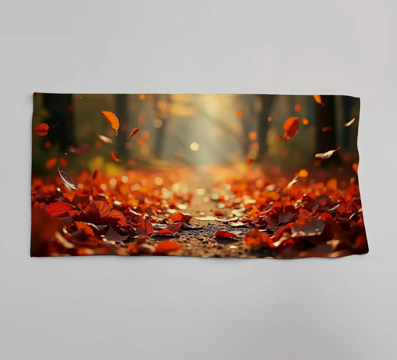 Forest_path_autumn_11 towel by Fantasie & Mystikwelten by LK