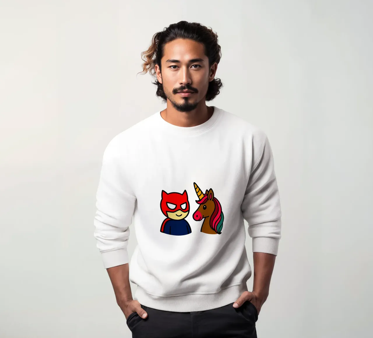 Einhorn & Superheld felpa da Vintage Van Gogh