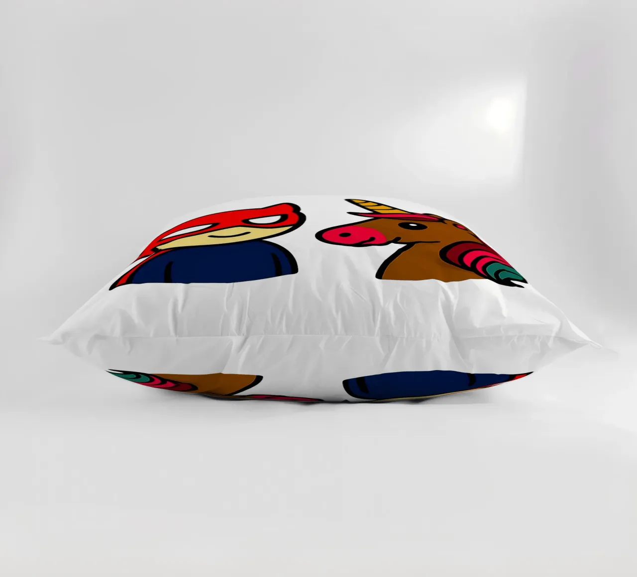 Einhorn & Superheld cuscino da Vintage Van Gogh