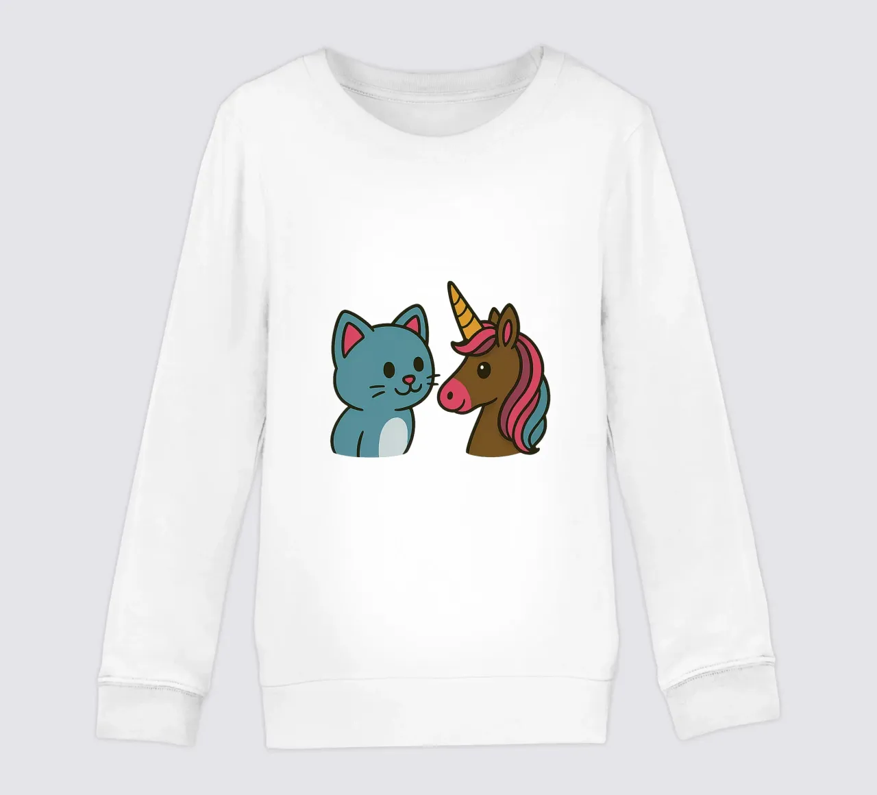 Einhorn & Kätzchen felpa bambino da Vintage Van Gogh