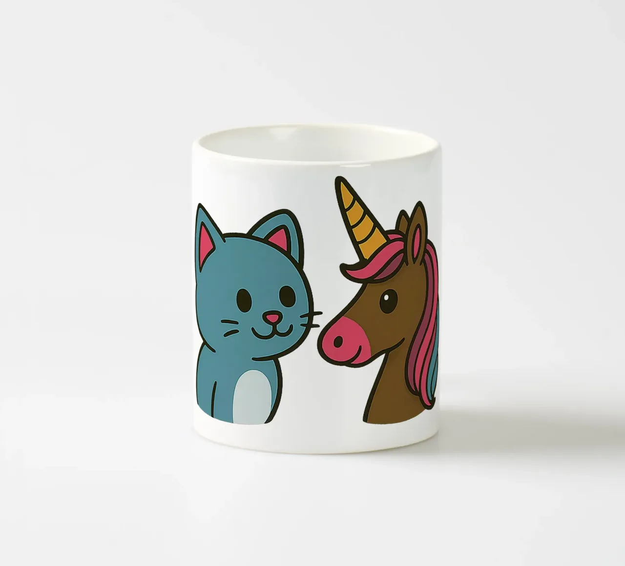 Einhorn & Kätzchen tazza in ceramica da Vintage Van Gogh
