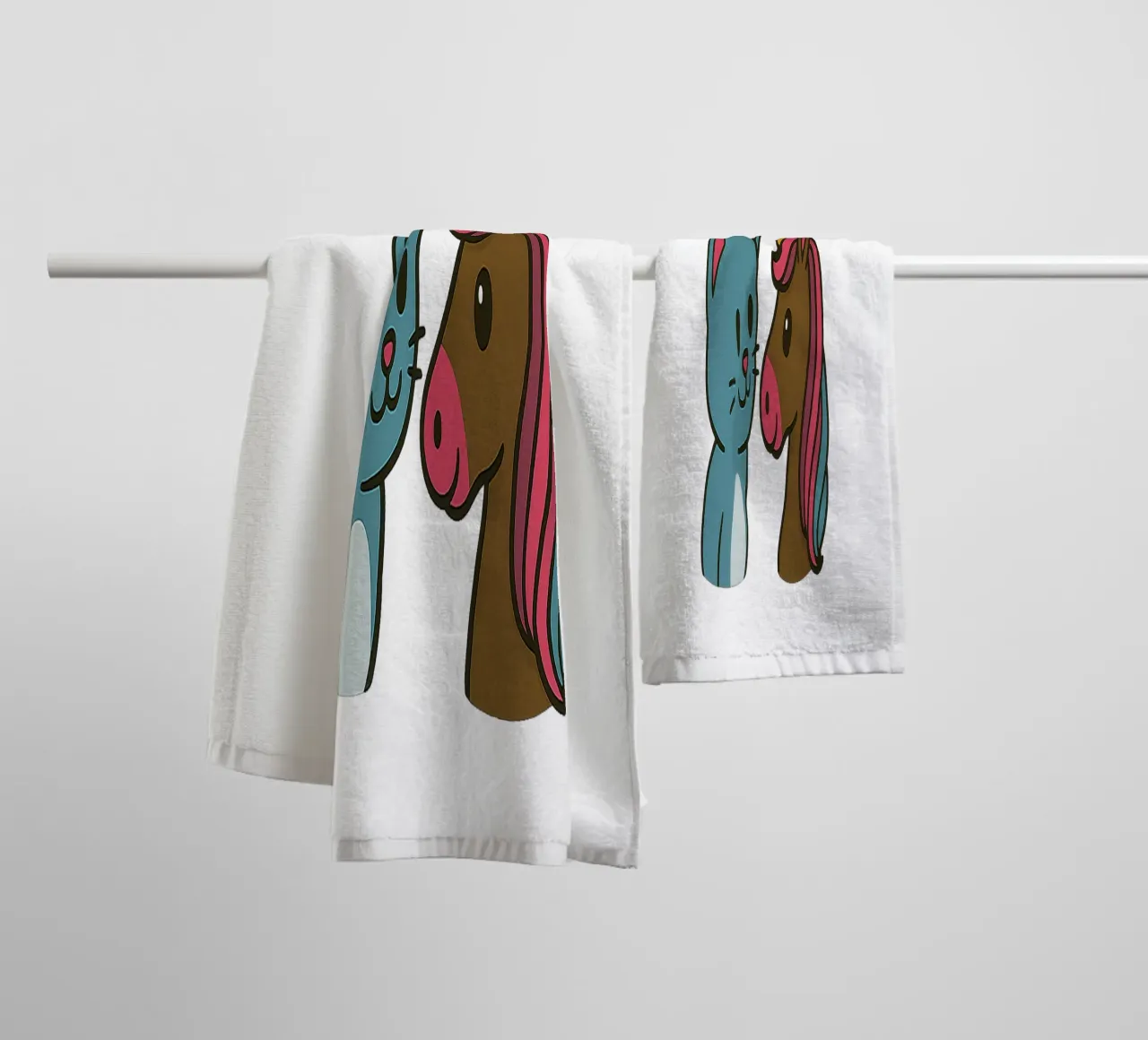 Einhorn & Kätzchen asciugamano da bagno da Vintage Van Gogh