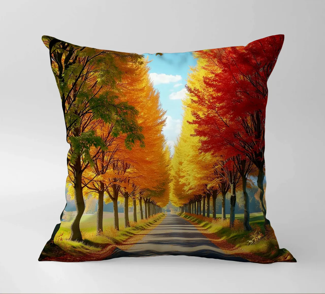 Albero_alleato_autunno_1 cuscino da Fantasie & Mystikwelten by LK