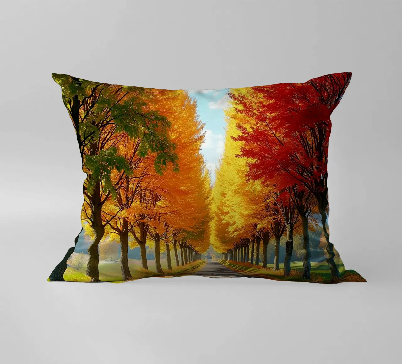 Albero_alleato_autunno_1 cuscino da Fantasie & Mystikwelten by LK