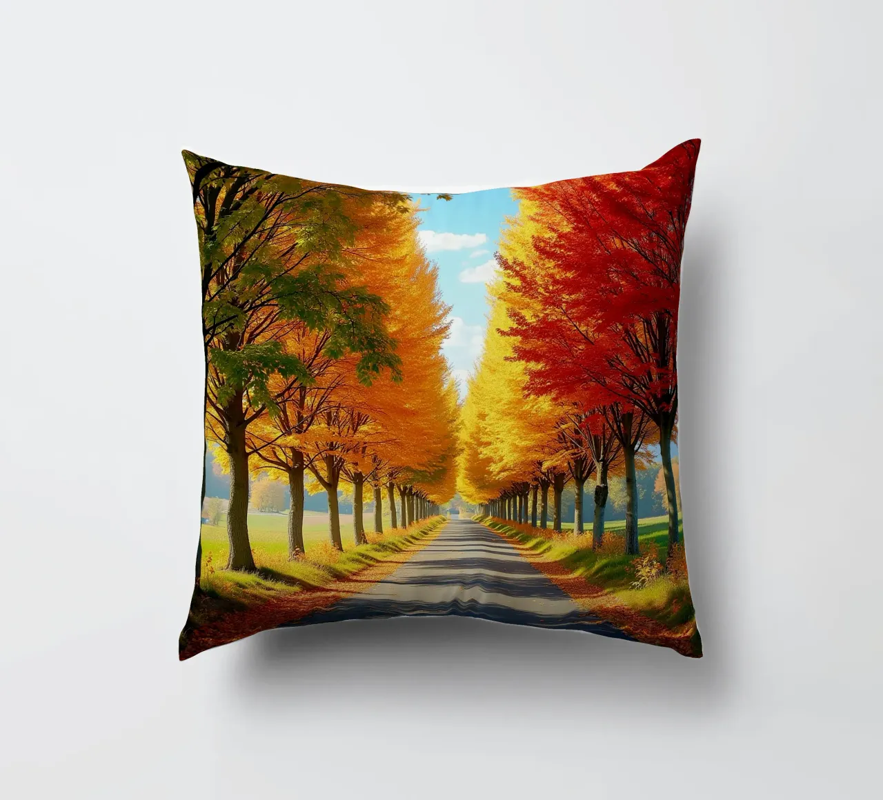 Albero_alleato_autunno_1 cuscino da Fantasie & Mystikwelten by LK