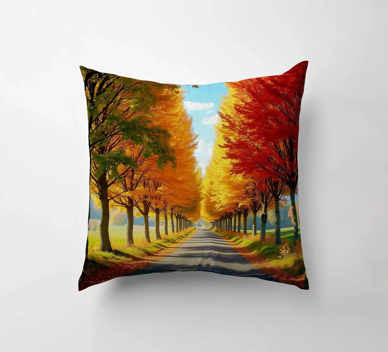 Albero_alleato_autunno_1 cuscino da Fantasie & Mystikwelten by LK