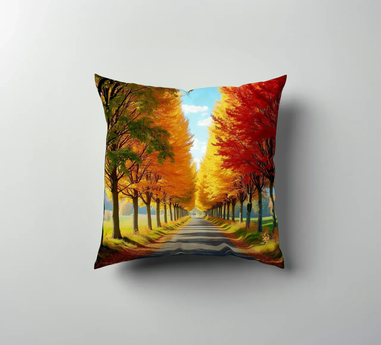 Albero_alleato_autunno_1 cuscino da Fantasie & Mystikwelten by LK