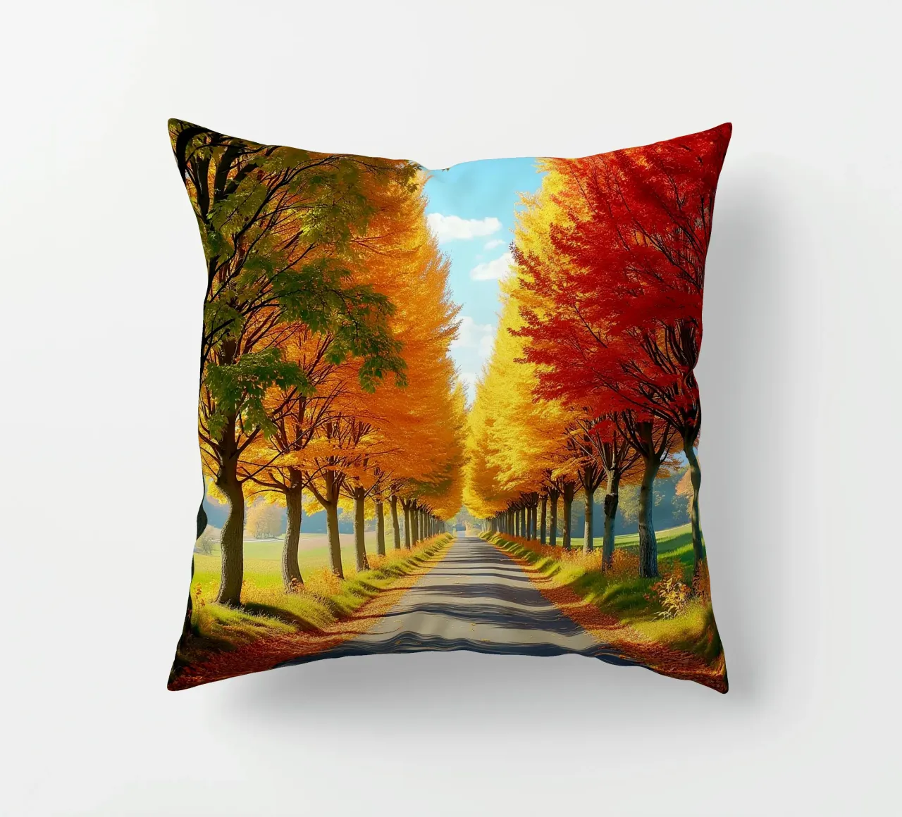 Albero_alleato_autunno_1 cuscino da Fantasie & Mystikwelten by LK