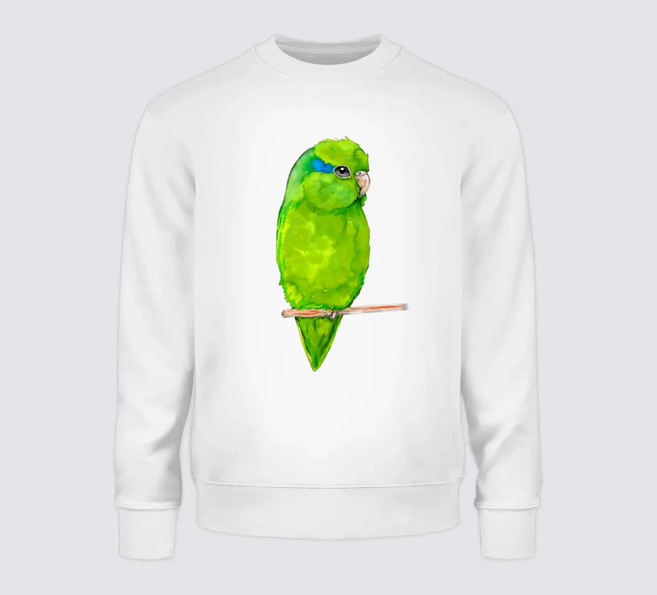 Pappagallino verde felpa da BwiseLizzy