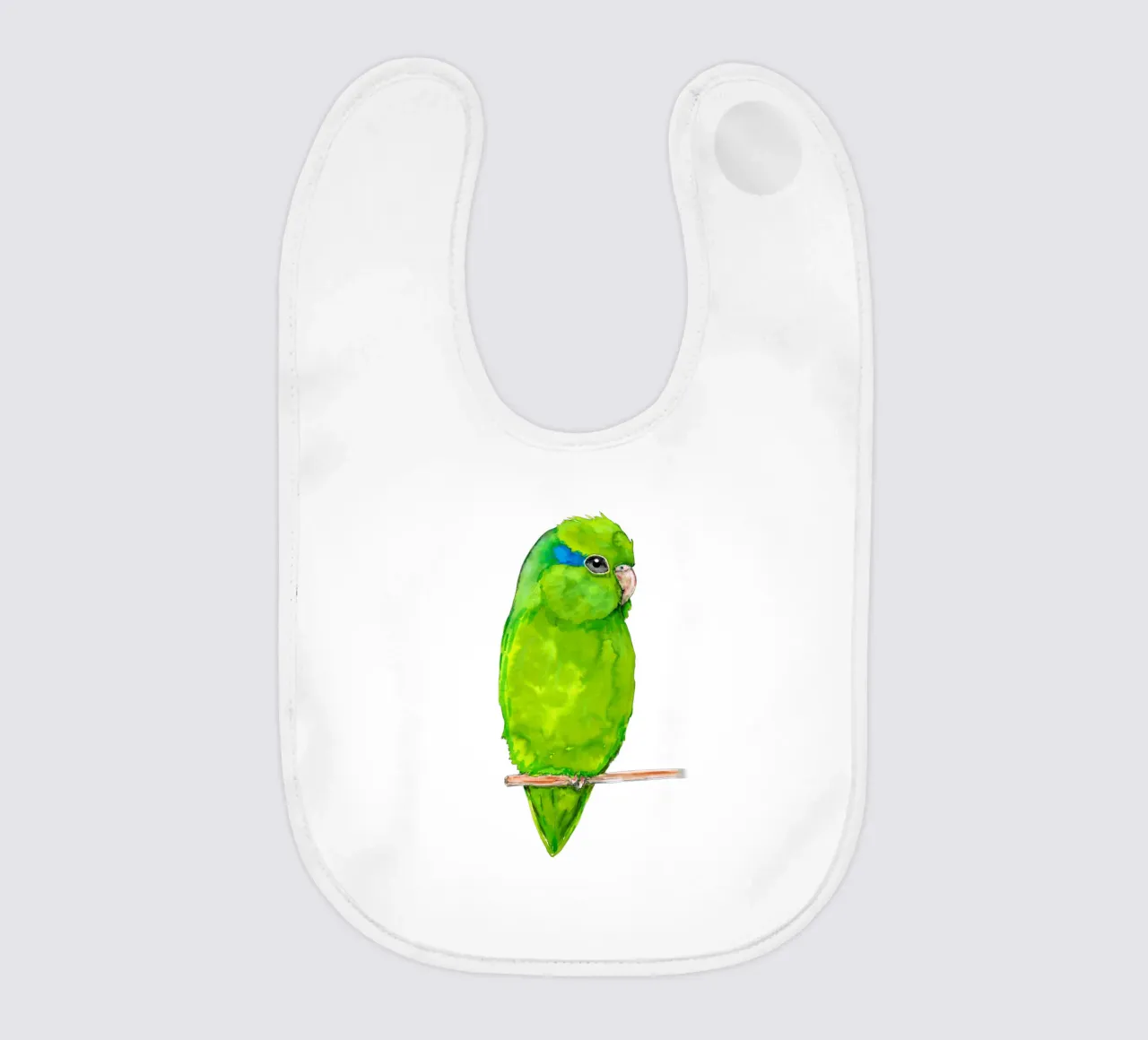 Pappagallino verde bavaglino da BwiseLizzy