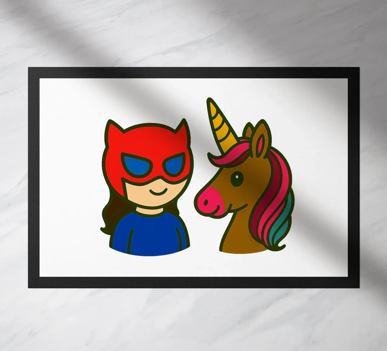 Einhorn & Superheldin zerbino da Vintage Van Gogh