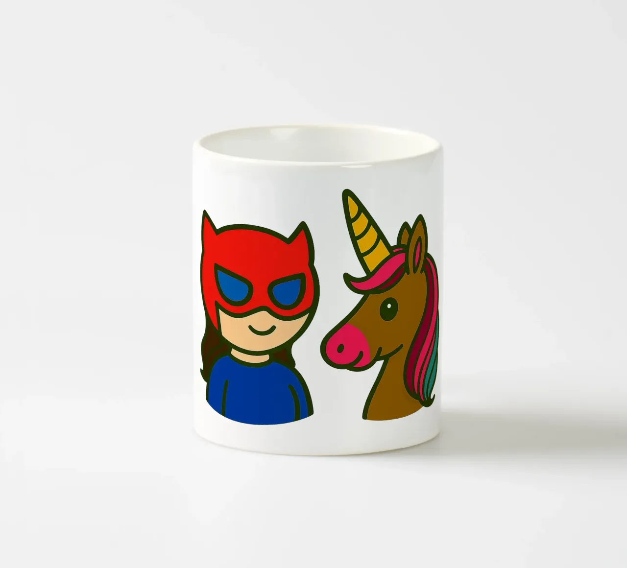 Einhorn & Superheldin tazza in ceramica da Vintage Van Gogh