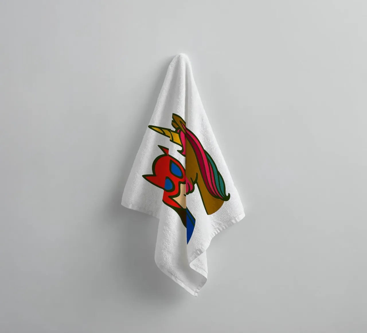Einhorn & Superheldin asciugamano da bagno da Vintage Van Gogh