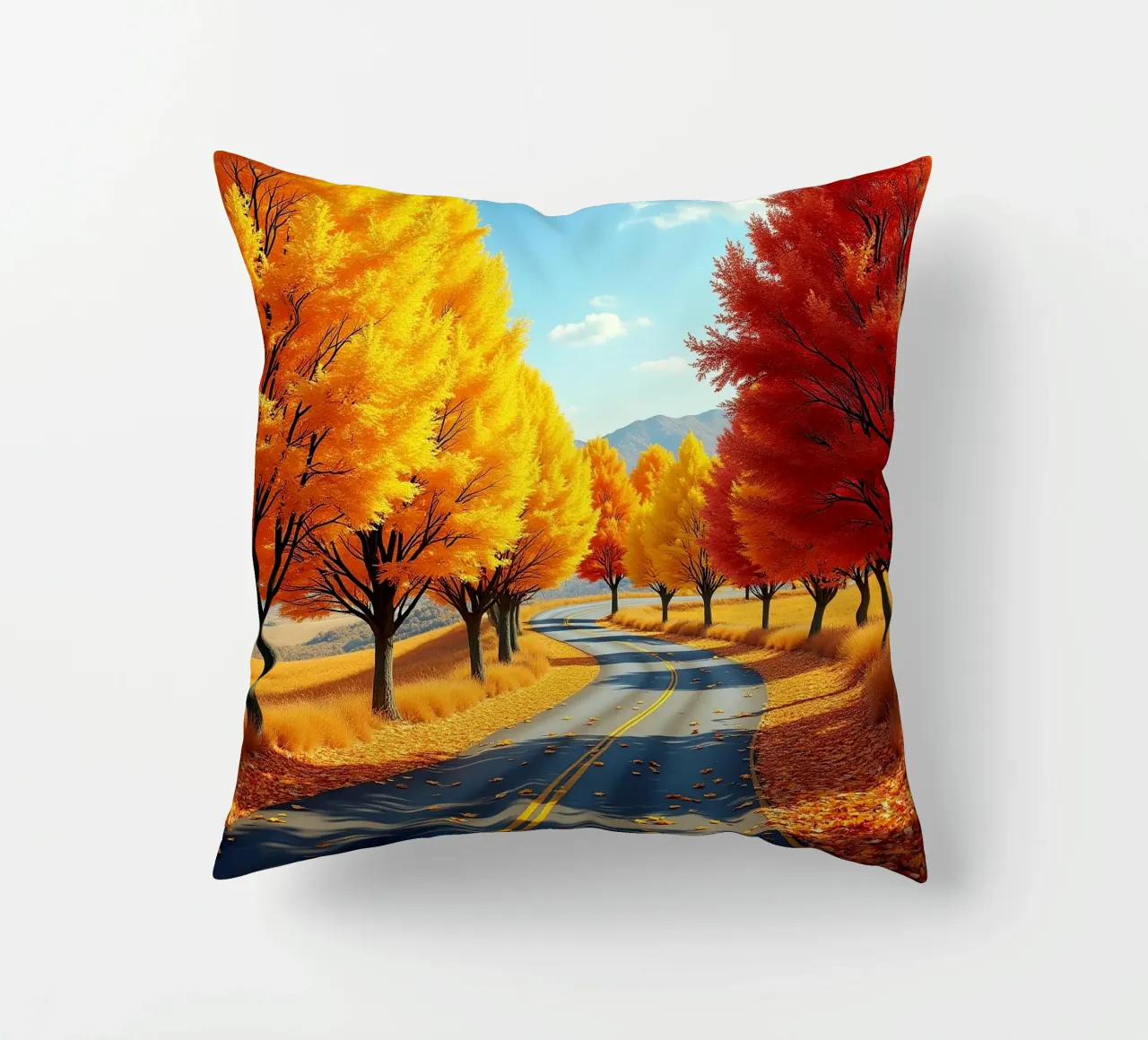 Albero_alleato_autunno_2 cuscino da Fantasie & Mystikwelten by LK