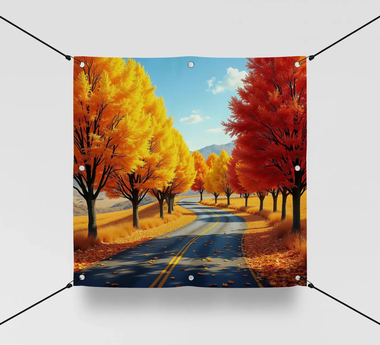 Albero_alleato_autunno_2 telo in pvc da Fantasie & Mystikwelten by LK