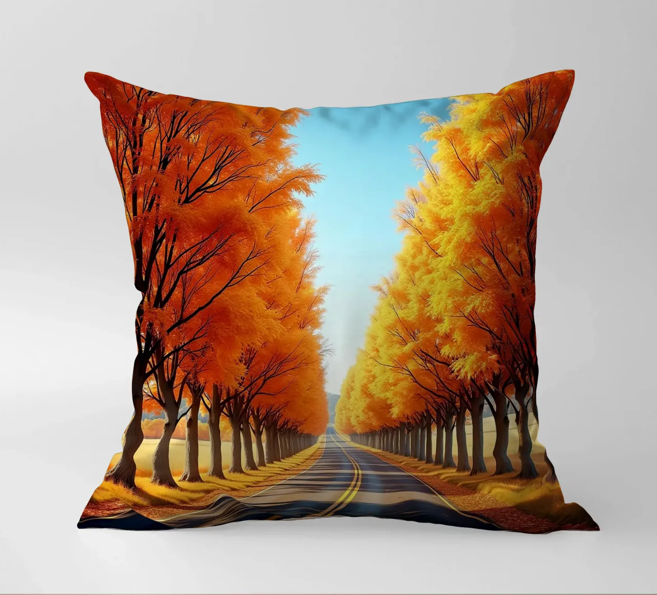 Albero_alleato_autunno_3 cuscino da Fantasie & Mystikwelten by LK
