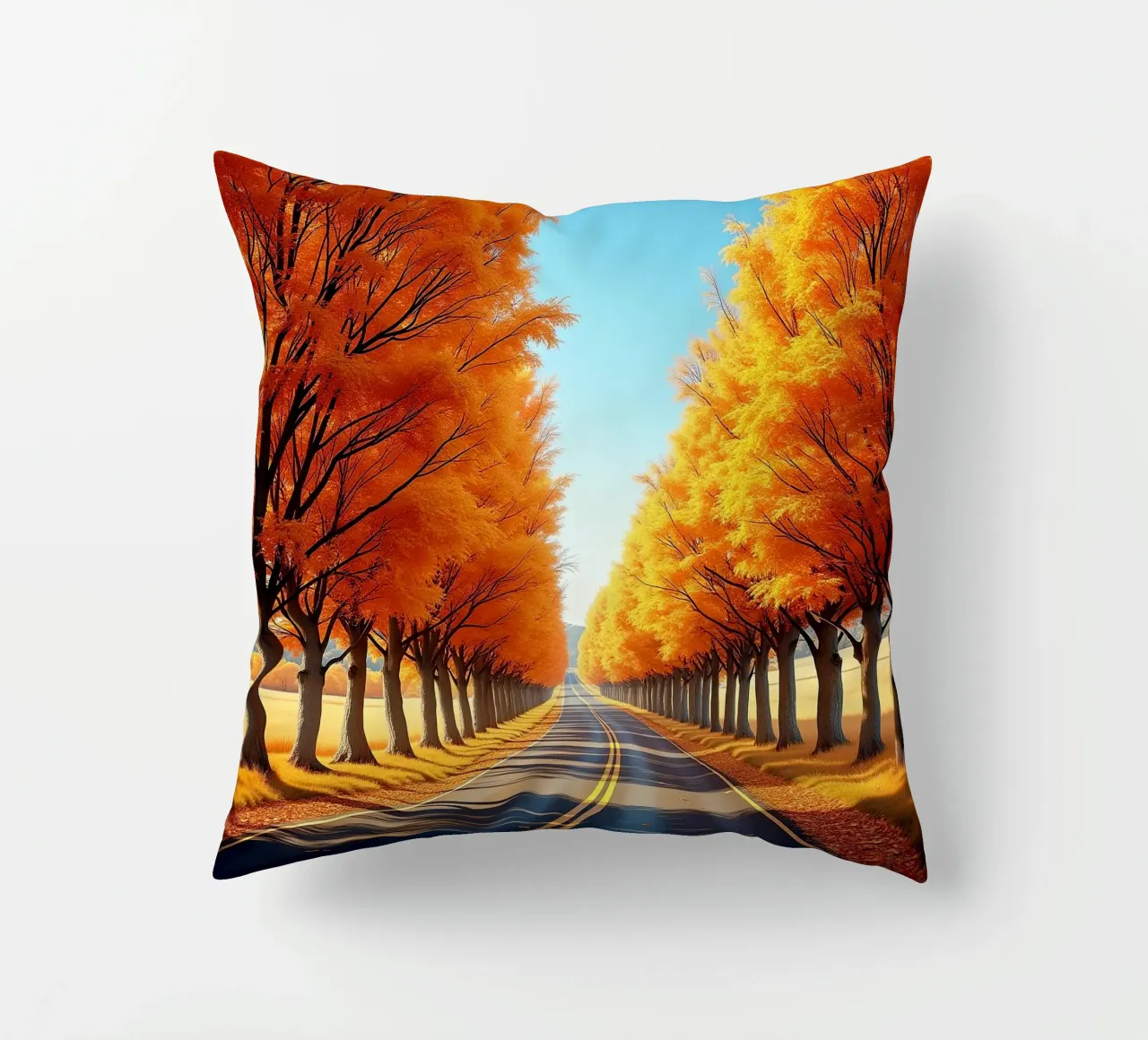 Albero_alleato_autunno_3 cuscino da Fantasie & Mystikwelten by LK
