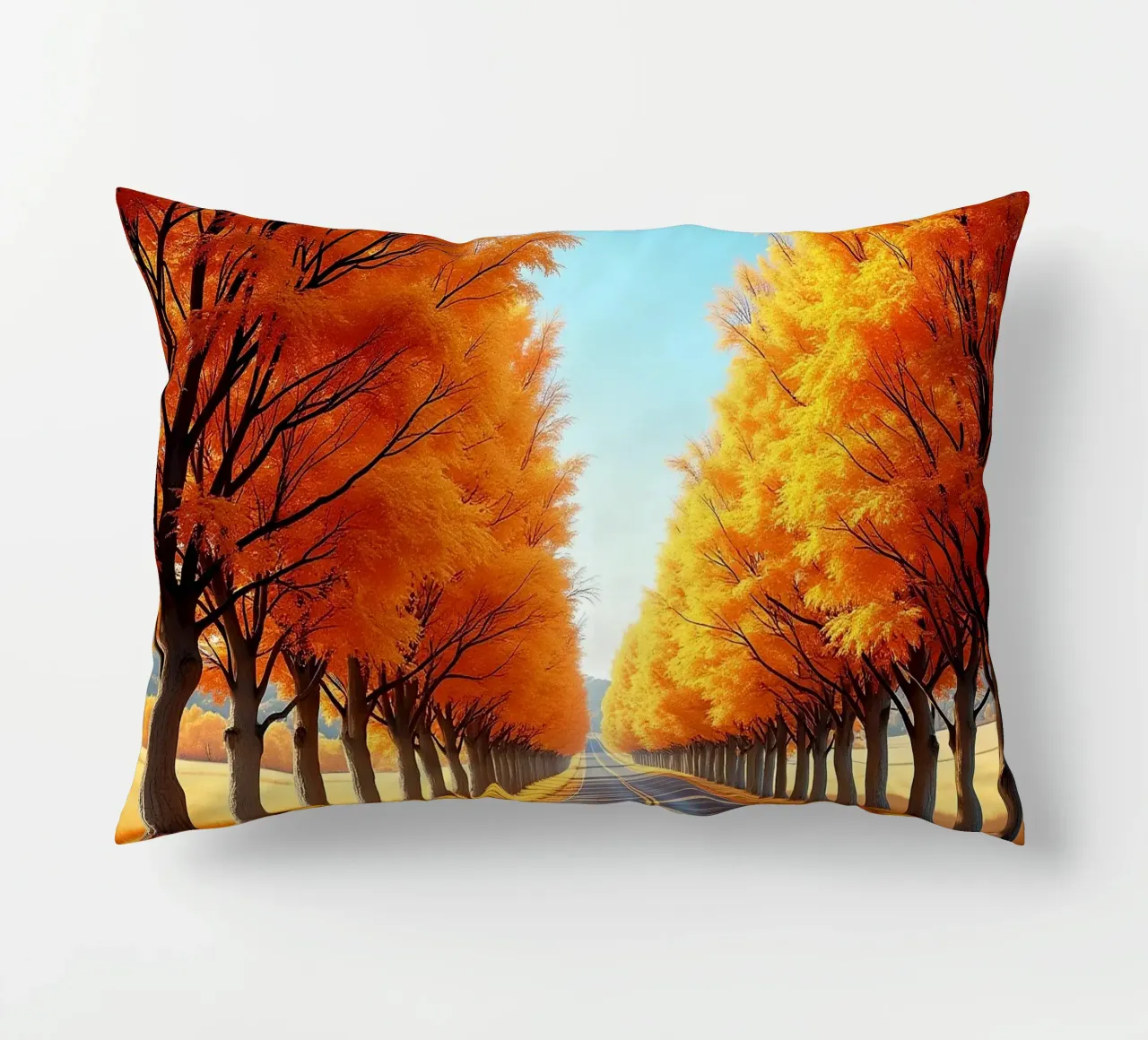 Albero_alleato_autunno_3 cuscino da Fantasie & Mystikwelten by LK