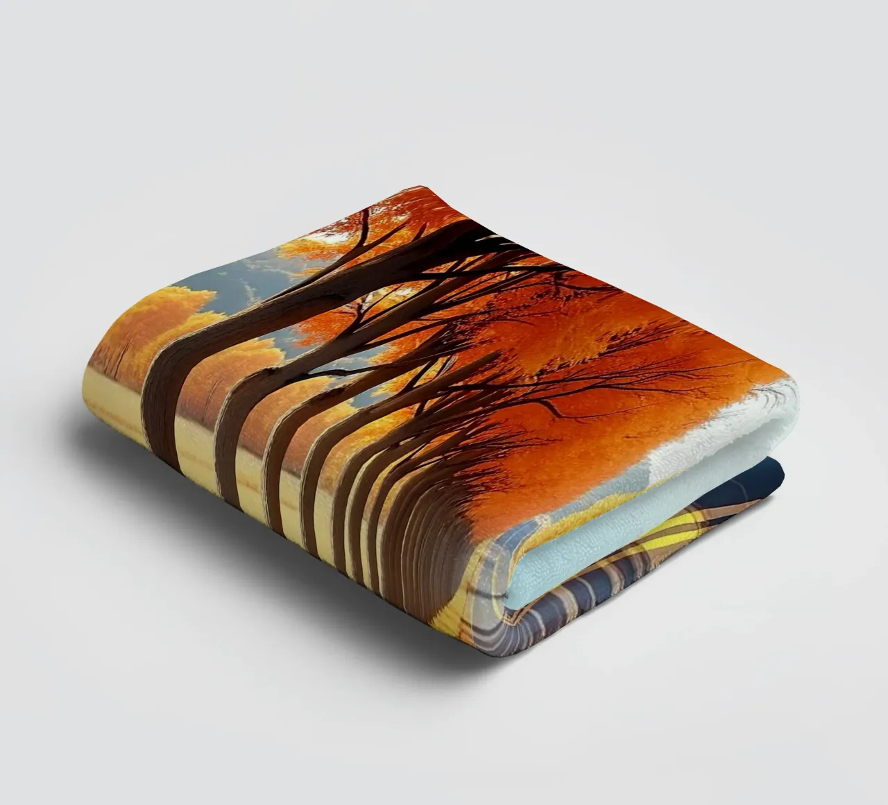 Albero_alleato_autunno_3 asciugamano da bagno da Fantasie & Mystikwelten by LK