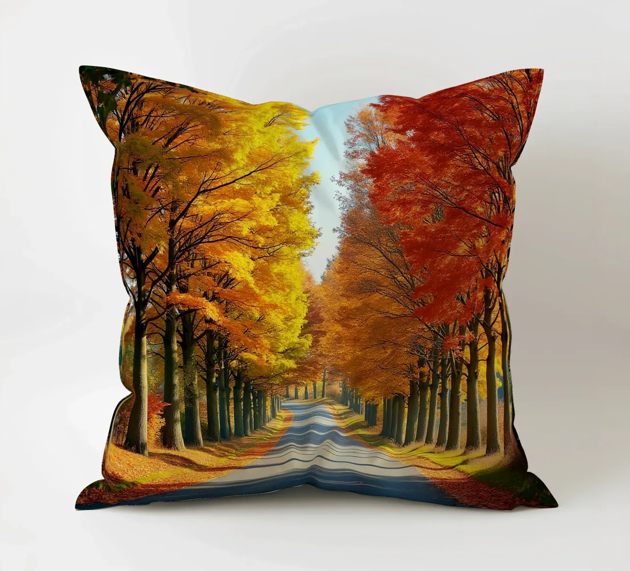 Albero_alleato_autunno_4 cuscino da Fantasie & Mystikwelten by LK