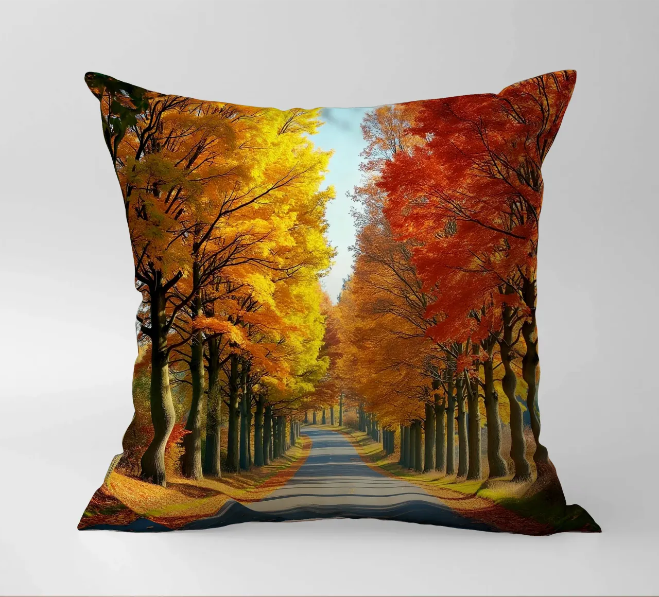 Albero_alleato_autunno_4 cuscino da Fantasie & Mystikwelten by LK