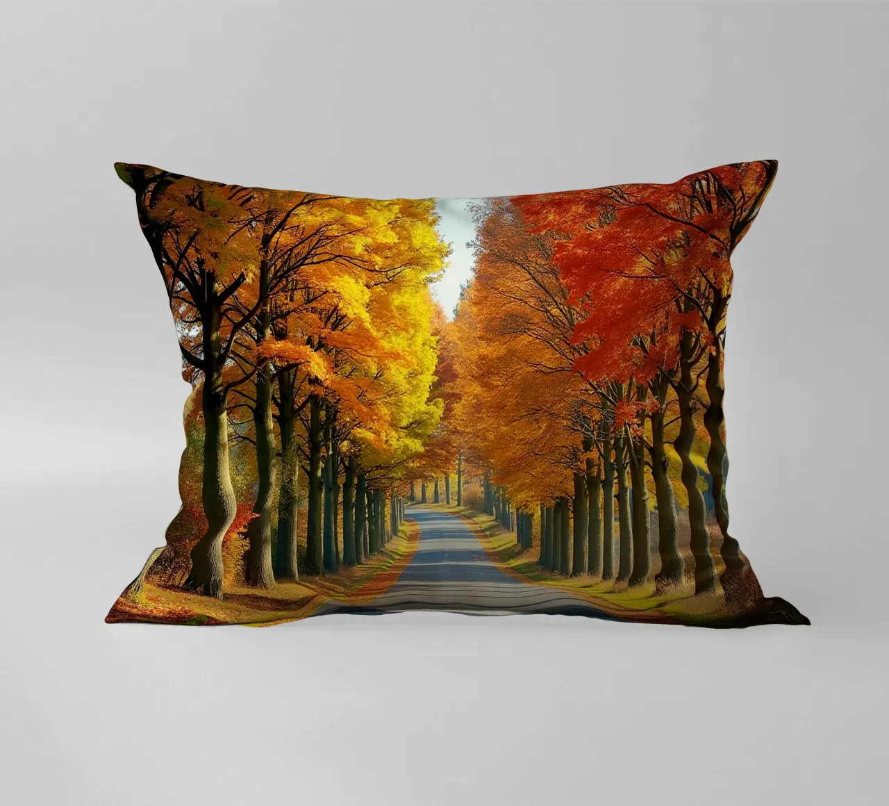 Albero_alleato_autunno_4 cuscino da Fantasie & Mystikwelten by LK