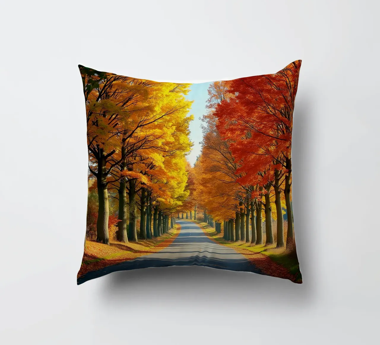 Albero_alleato_autunno_4 cuscino da Fantasie & Mystikwelten by LK