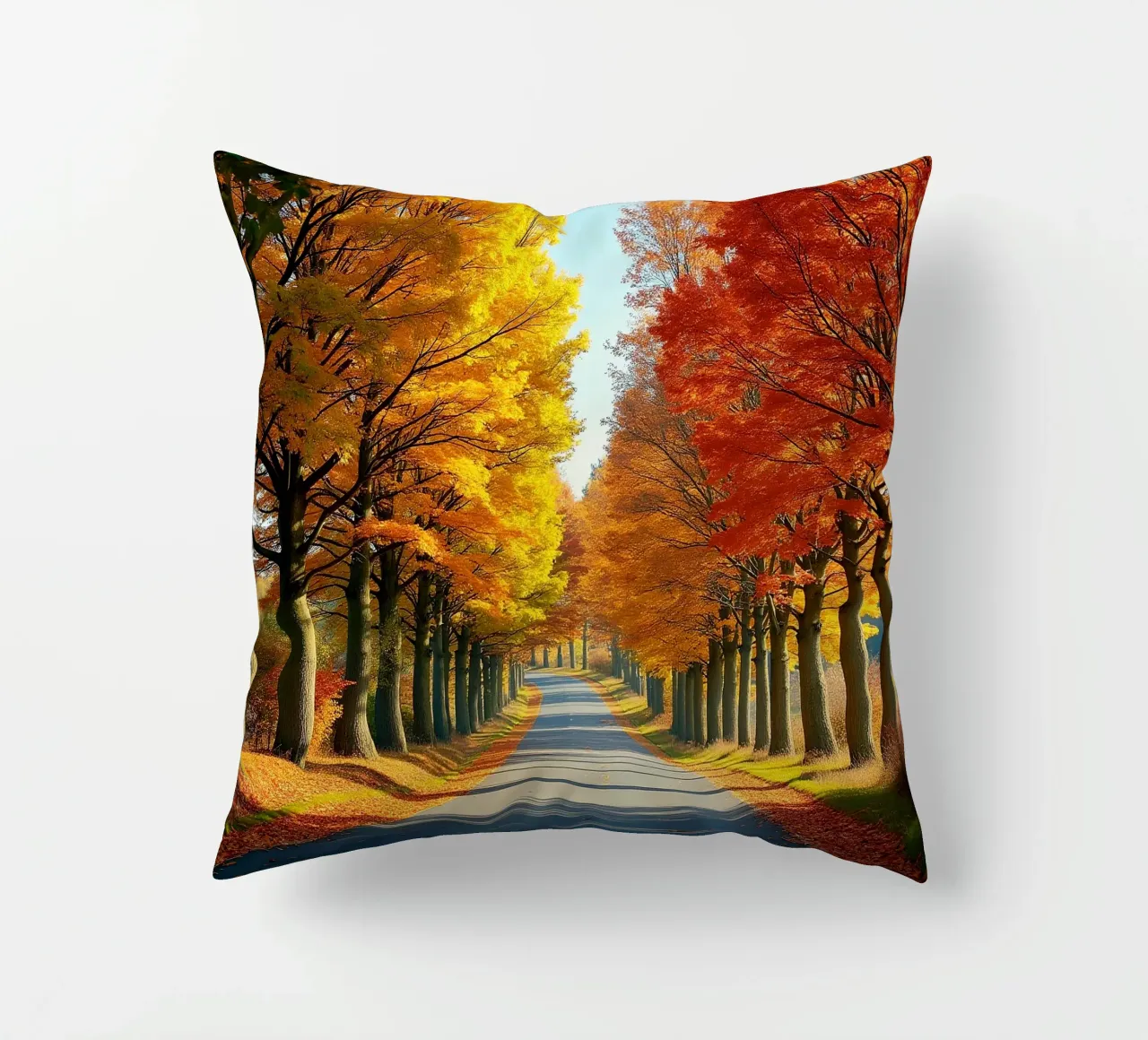 Albero_alleato_autunno_4 cuscino da Fantasie & Mystikwelten by LK