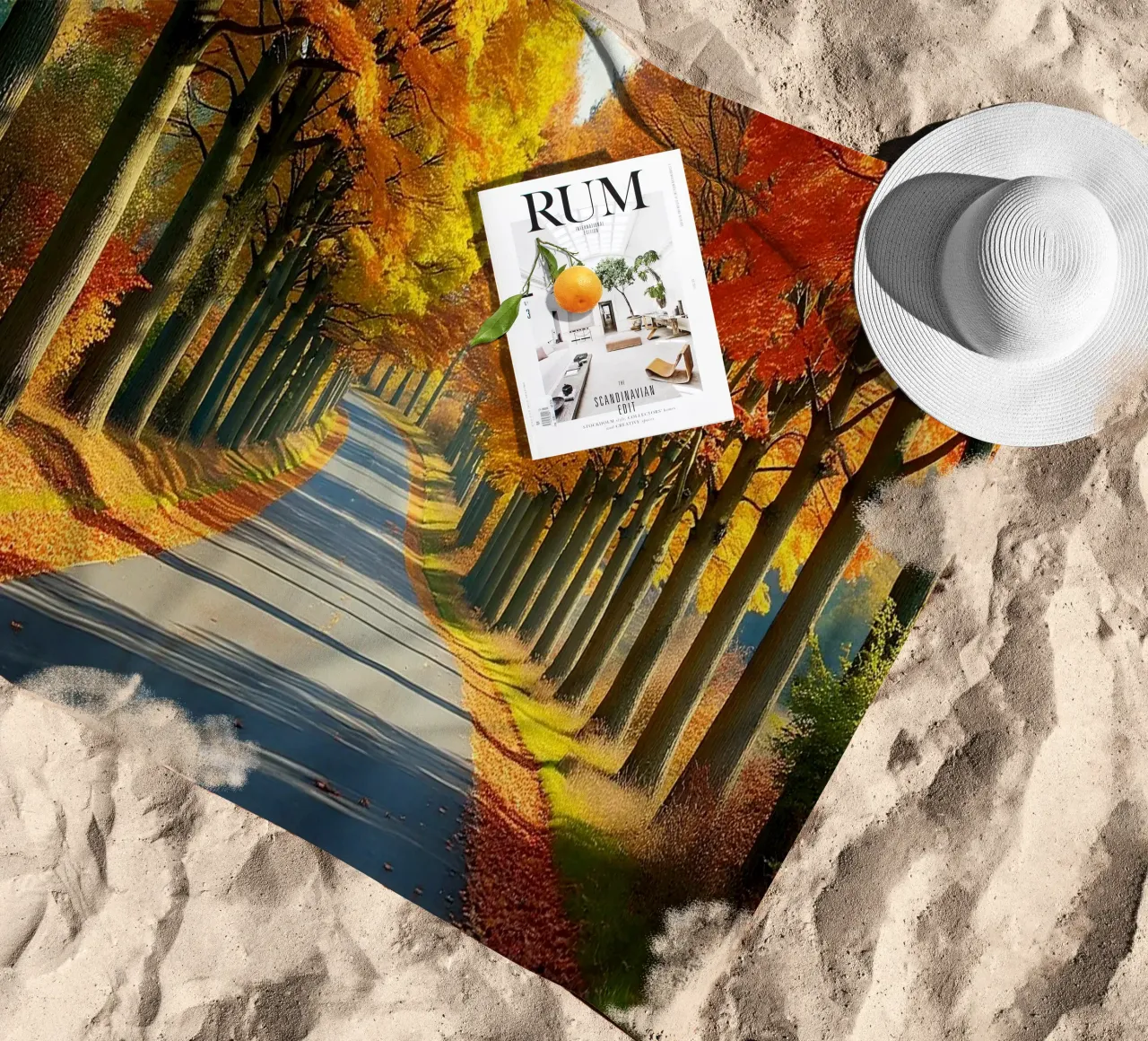 Albero_alleato_autunno_4 telo mare da Fantasie & Mystikwelten by LK