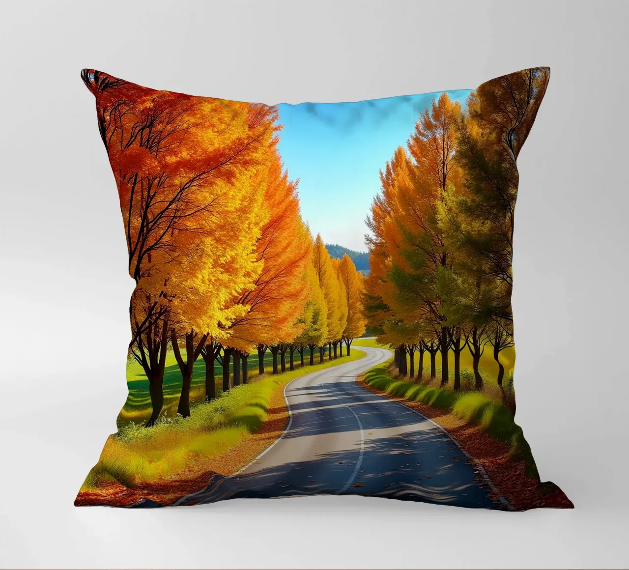 Albero_alleato_autunno_5 cuscino da Fantasie & Mystikwelten by LK