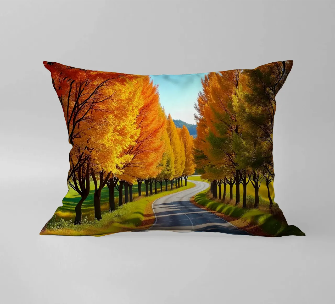 Albero_alleato_autunno_5 cuscino da Fantasie & Mystikwelten by LK