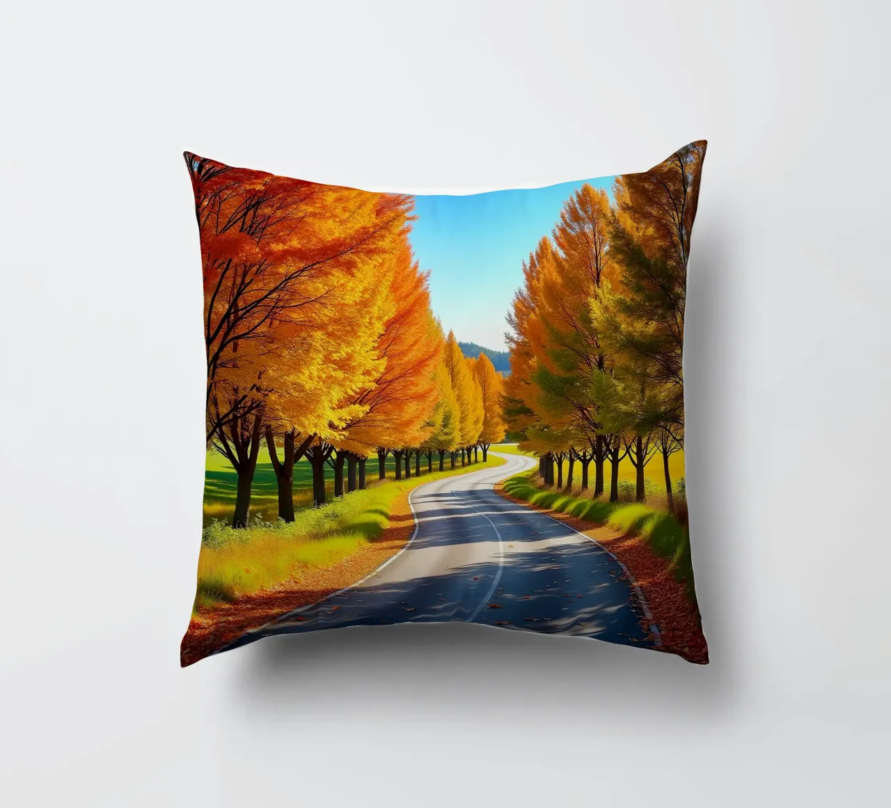 Albero_alleato_autunno_5 cuscino da Fantasie & Mystikwelten by LK