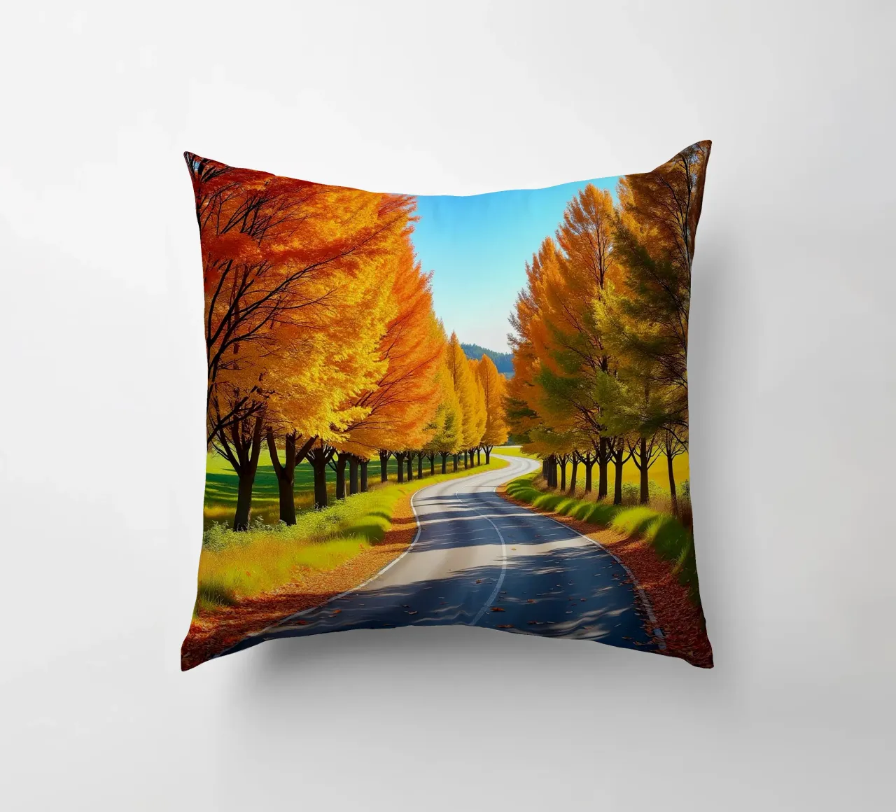 Albero_alleato_autunno_5 cuscino da Fantasie & Mystikwelten by LK