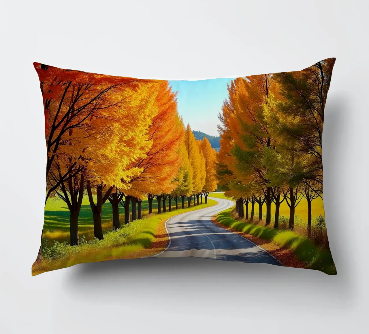 Albero_alleato_autunno_5 cuscino da Fantasie & Mystikwelten by LK
