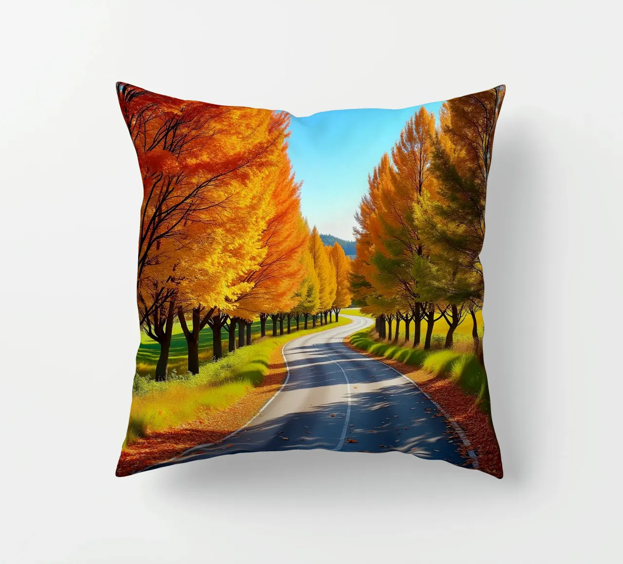 Albero_alleato_autunno_5 cuscino da Fantasie & Mystikwelten by LK