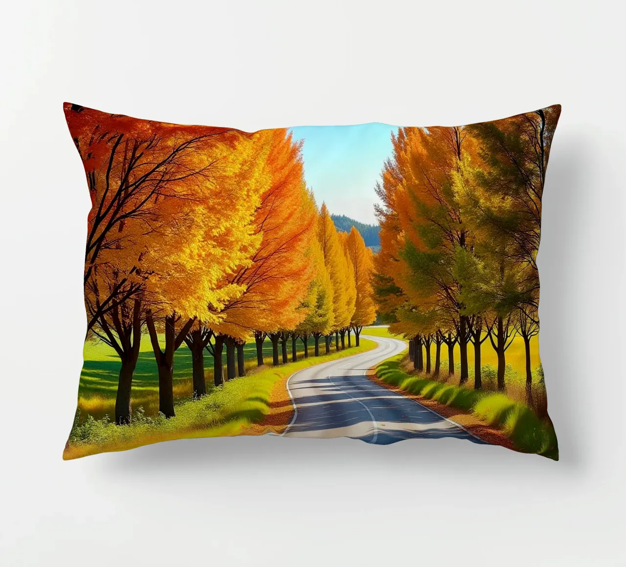 Albero_alleato_autunno_5 cuscino da Fantasie & Mystikwelten by LK
