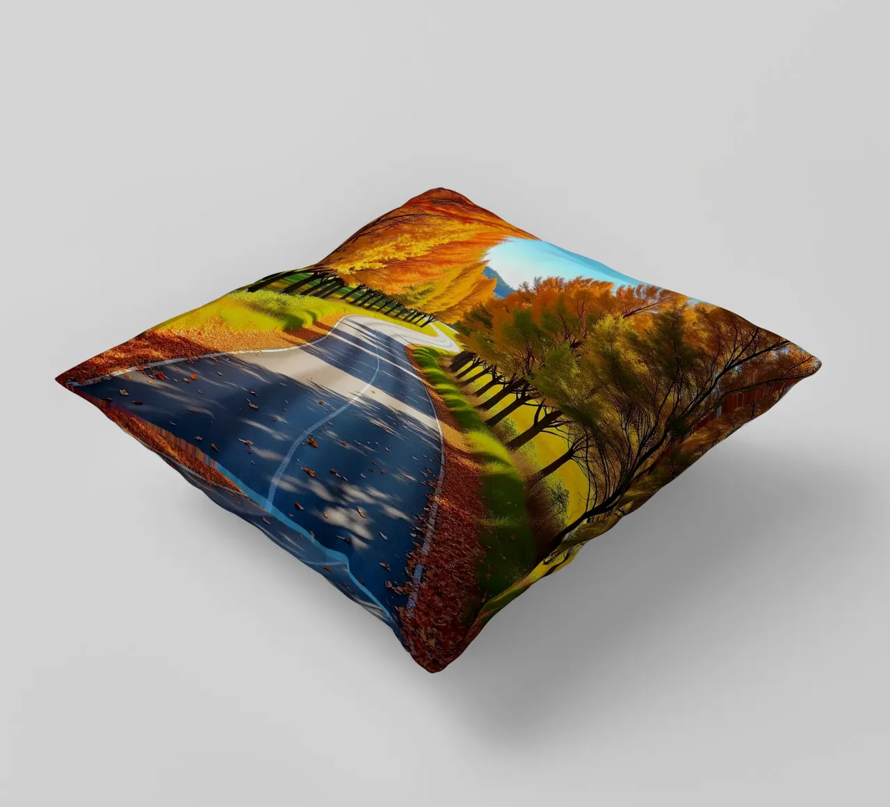 Albero_alleato_autunno_5 cuscino da Fantasie & Mystikwelten by LK