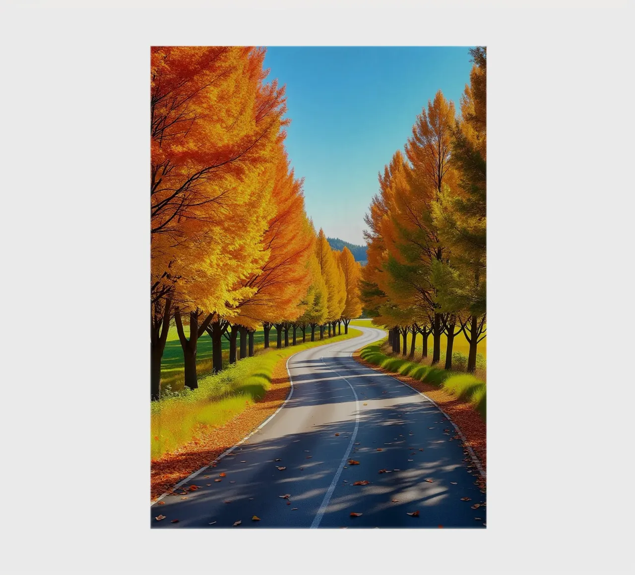Tree_alley_autumn_5 notebook by Fantasie & Mystikwelten by LK