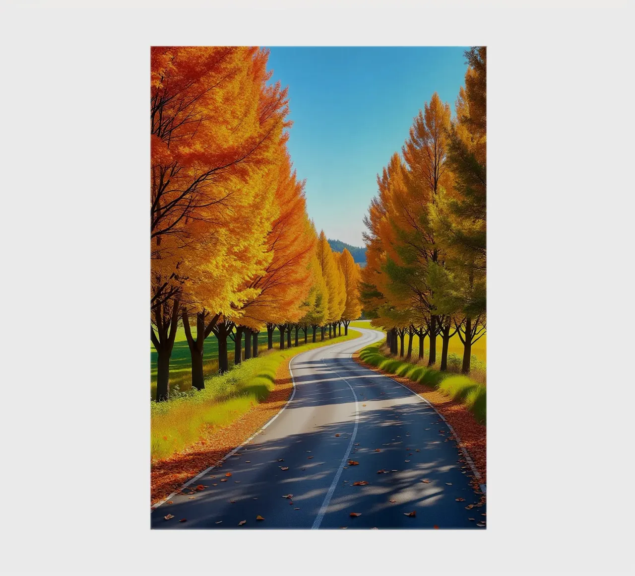 Tree_alley_autumn_5 notebook by Fantasie & Mystikwelten by LK