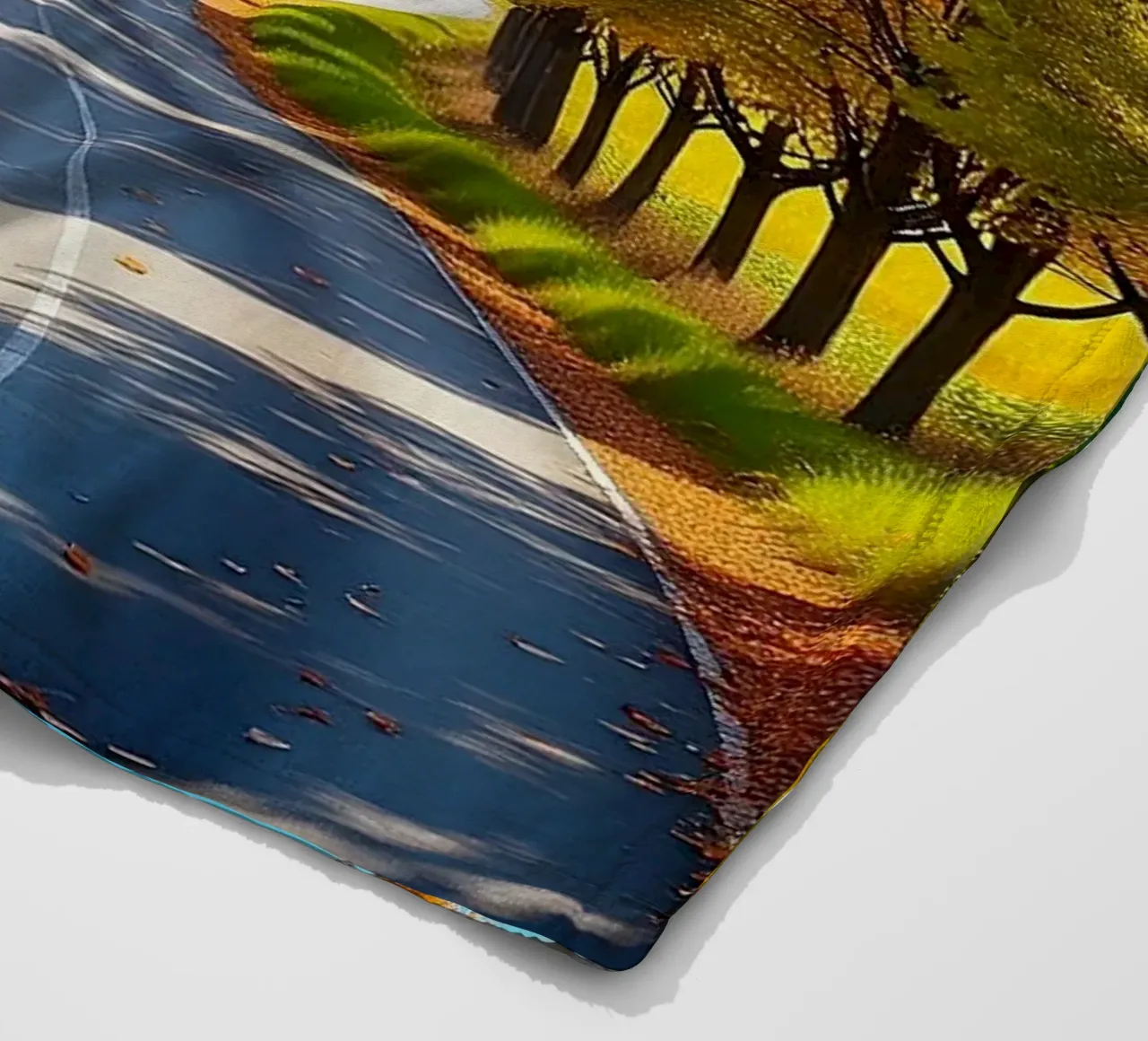 Albero_alleato_autunno_5 coperta in pile da Fantasie & Mystikwelten by LK