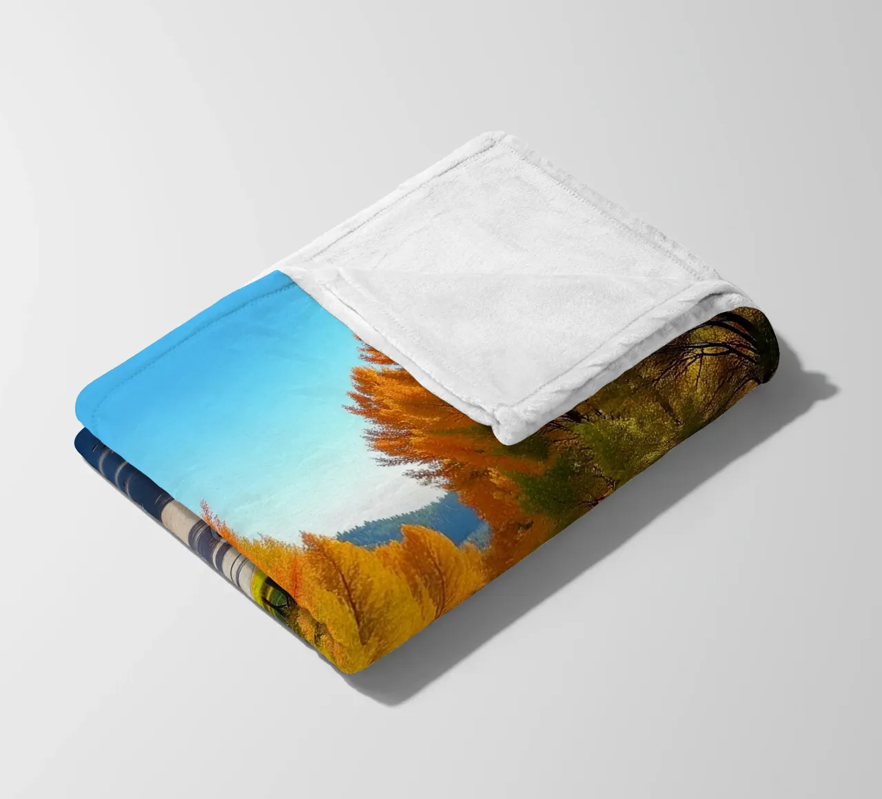 Albero_alleato_autunno_5 coperta in pile da Fantasie & Mystikwelten by LK