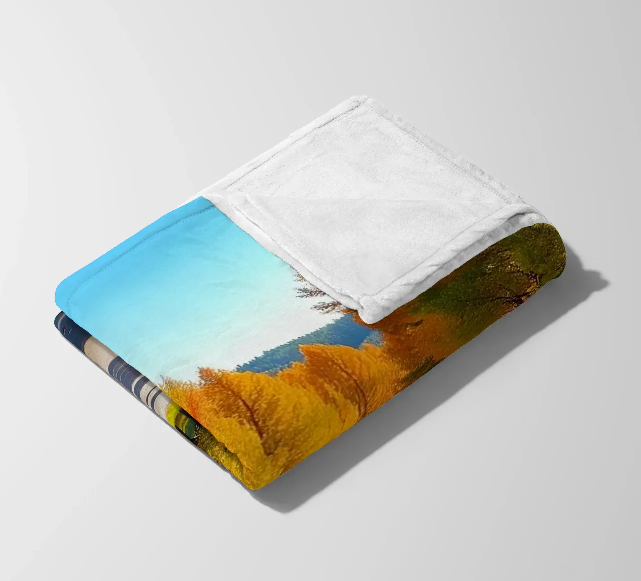 Albero_alleato_autunno_5 coperta in pile da Fantasie & Mystikwelten by LK