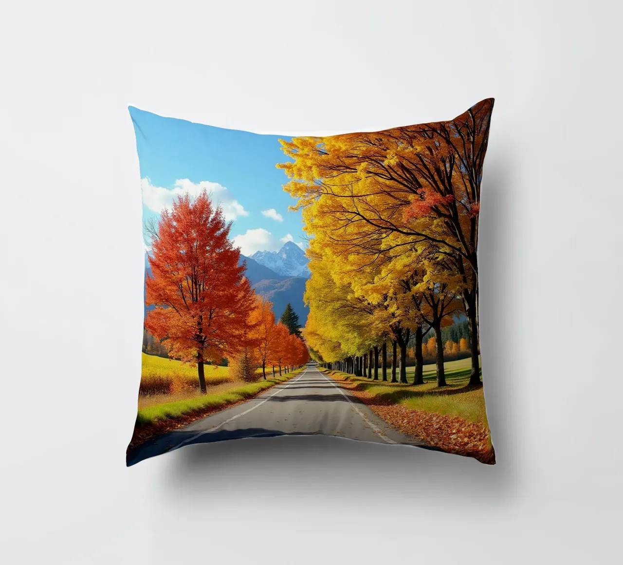 Albero_alleato_autunno_6 cuscino da Fantasie & Mystikwelten by LK