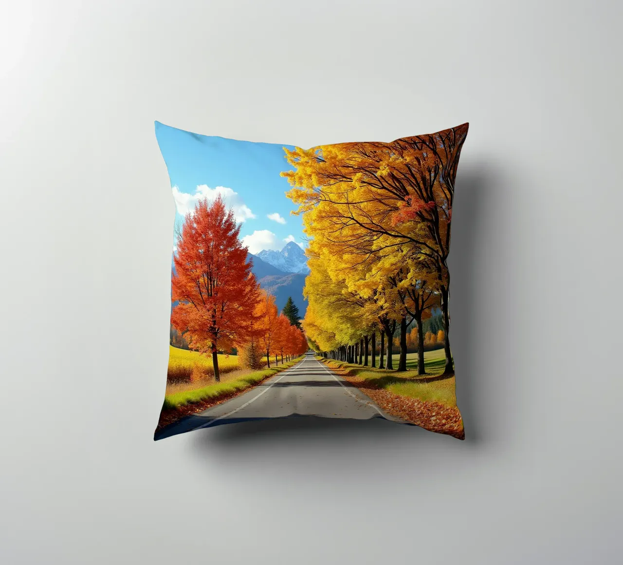 Albero_alleato_autunno_6 cuscino da Fantasie & Mystikwelten by LK