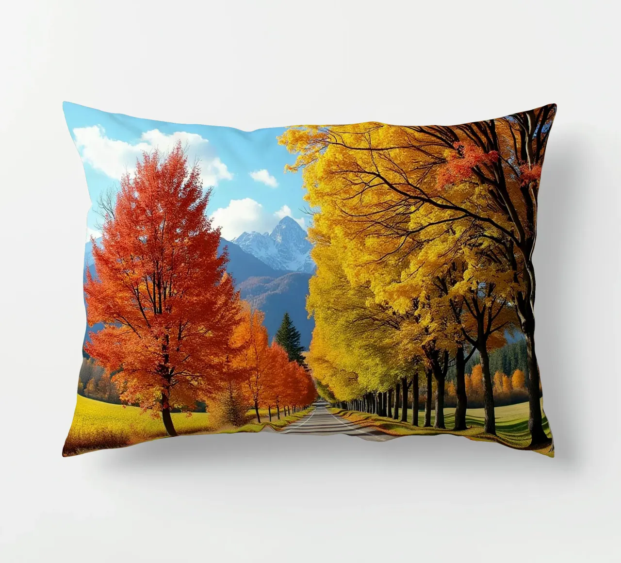 Albero_alleato_autunno_6 cuscino da Fantasie & Mystikwelten by LK