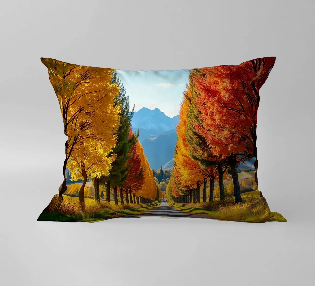 Albero_alleato_autunno_7 cuscino da Fantasie & Mystikwelten by LK