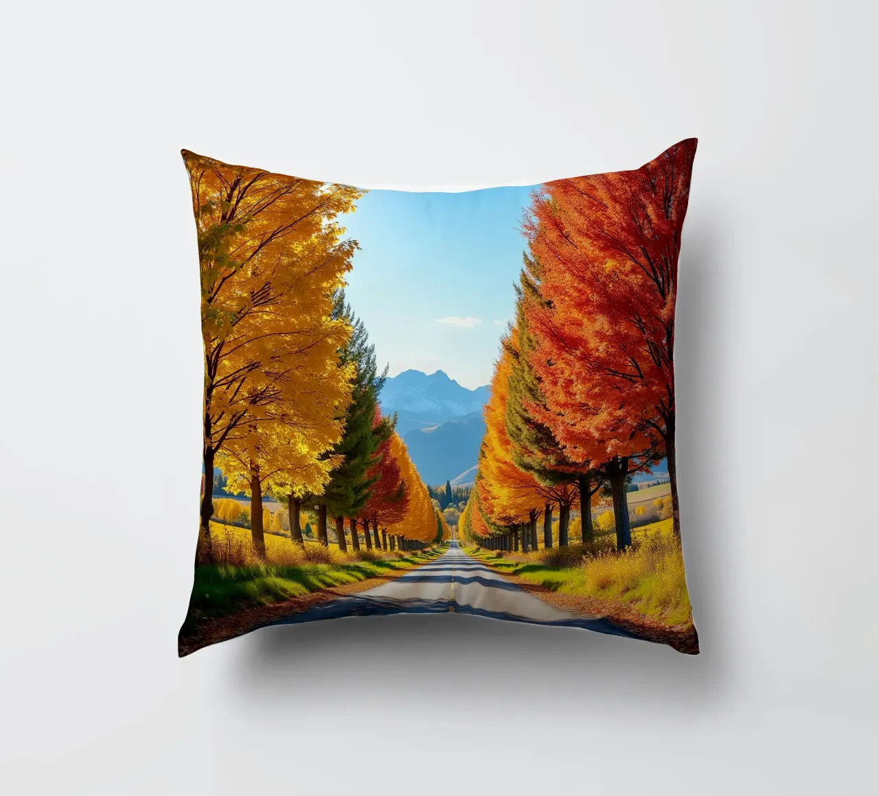 Albero_alleato_autunno_7 cuscino da Fantasie & Mystikwelten by LK